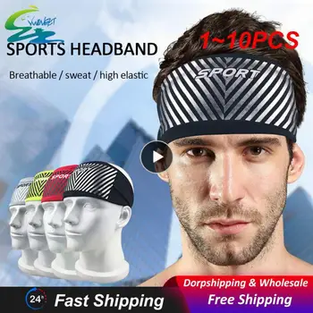 1 ~ 10ШТ Впитывающая повязка на голову для велоспорта от пота, мужская повязка для пота для мужчин и женщин, повязки на голову для йоги, спортивная безопасность