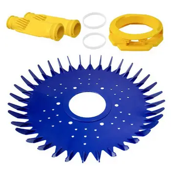 1 комплект практичного резинового диска для мытья бассейна Эффективная мембрана для чистки бассейна с ремонтным стопорным кольцом