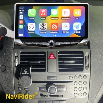 10,88 дюймовый Qled Экран Carplay для Mercedes Benz C Class W204 S204 2007-2014 Android Автомобильный Радио Мультимедийный Видеоплеер Стерео GPS
