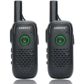 2шт ABBREE AR-Q2 Профессиональная Удобная Портативная Рация Mini VOX USB Charge UHF Двухстороннее Радио Comunicador Трансивер Woki Toki