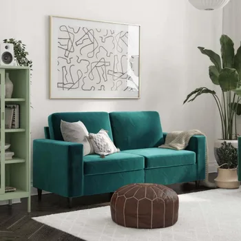 3-местный диван, мебель для гостиной, зеленый бархат