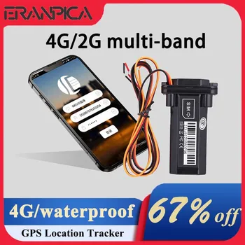 Eranpica Трехлинейный 4G GPS трекер GSM для автосигнализации, Противоугонный локатор мотоцикла в реальном времени, транспортное средство на большие расстояния