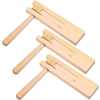 Orff Instrument Matracas, детские шумоподавители, игрушечные инструменты, игрушки с деревянным храповым механизмом