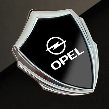 Автомобильная наклейка 3D Стиль Эмблема Наклейка для отделки кузова автомобиля Наклейка на значок Аксессуары для интерьера Металлическая автомобильная наклейка для opel