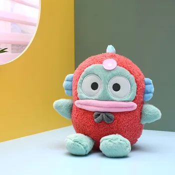 Аниме Мультфильм Красный Хангедон Плюшевые игрушки Каваи Японский Милый и креативный подарок в виде сердца для девочек на детский день рождения Подарочное украшение