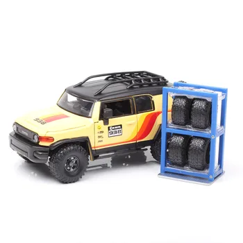 Без коробки, масштаб 1/24, модель Jada Toyota FJ Cruiser SUV 938, металлические игрушечные транспортные средства, отлитые под давлением, коллекционные миниатюры