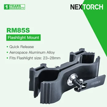 Быстроразъемное крепление для тактического фонаря Nextorch RM85S, подходит для размера корпуса фонаря: 23-28 мм, изготовлено из аэрокосмического алюминиевого сплава