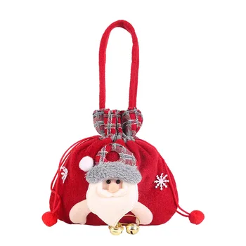 Декоративная сумка, сумка для конфет, прекрасная подвесная сумка-тоут, Рождественское украшение, банка для конфет, рождественские подарки, рождественские принадлежности