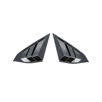 Для Honda Accord 2018-2022 Глянцевый черный задний боковой вентиляционный клапан, четверть окна, жалюзи, шторка