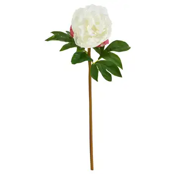 Искусственный цветок пион (Набор из 3 штук), Белые цветы для украшения свадьбы Flores secas Plantas Пальмовые листья Объемные цветы Arch flo
