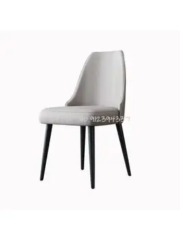Итальянский минималистичный легкий роскошный обеденный стул простая современная небольшая квартира, кафе, гостиничный стул, стул для домашнего отдыха со спинкой