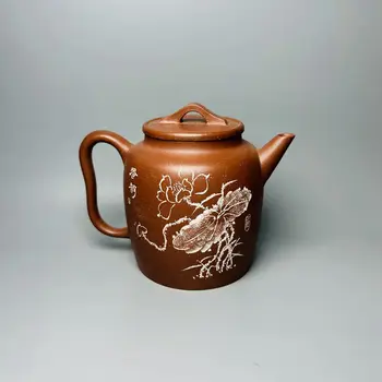 Китайский Глиняный чайник Yixing Zisha с Белкой, горшок для винограда, Цзян Жун, 350 мл