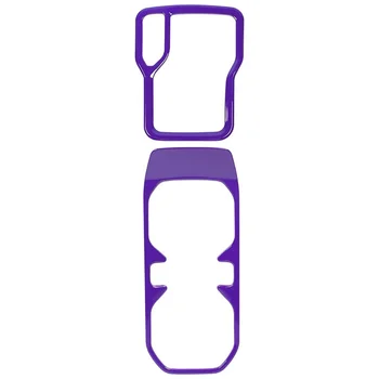 Крышка переключения передач и передняя крышка держателя стакана воды для аксессуаров Wrangler JL 2018 2019 2020 2021, ABS Фиолетовый