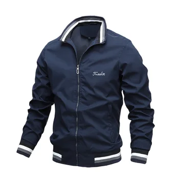 Куртка для гольфа, мужская одежда для гольфа, осенняя повседневная спортивная куртка, модная весенняя ветрозащитная мужская куртка-бомбер