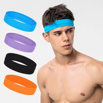 Ленты для волос для йоги, нескользящая велосипедная повязка на голову, эластичная лента для волос для лица, впитывающая пот, для женщин, мужчин для занятий фитнесом