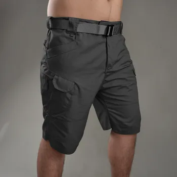 Летние мужские шорты-карго, тактические короткие штаны, водонепроницаемые быстросохнущие шорты с несколькими карманами, мужские шорты для рыбалки на открытом воздухе