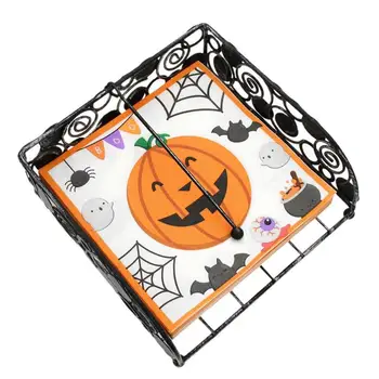 Листы папиросной бумаги на Хэллоуин, тематический подарок на день рождения, бумажная обертка для салфеток с тыквами, принт летучей мыши, декор на Хэллоуин для настольной спальни