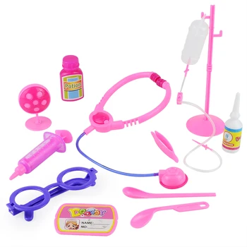 Модель шприца, набор для игры в доктора, игрушки для раннего развития, игра для родителей и детей, пластиковый синий / Розовый стетоскоп, игрушка для детей