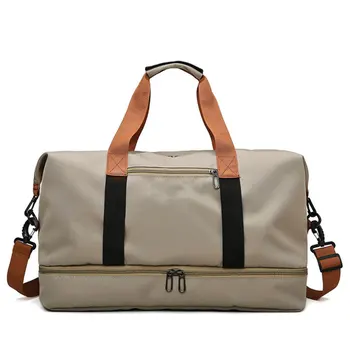 Модные дорожные сумки для женщин/мужчин, мужская спортивная сумка большой емкости, водонепроницаемая новая сумка-мессенджер, сумка для сухих и влажных покупок, дропшиппинг-сумка