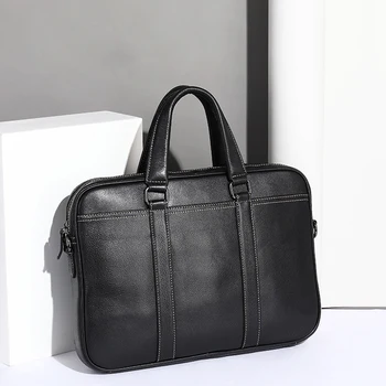 Мужская сумка в японском стиле, мужская кожаная деловая сумка-тоут, сумки для ноутбуков для мужчин, чемодан Piquadro, представительский портфель, мужская сумка