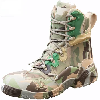 Мужские армейские ботинки, мужские кроссовки, походная обувь, мужские ботильоны для охоты в джунглях, Дышащие тактические ботинки для пустыни