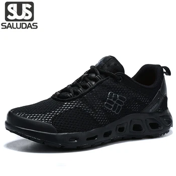 Мужские кроссовки SALUDAS для треккинга, походные ботинки, легкие нескользящие горные кроссовки, дышащая спортивная повседневная обувь