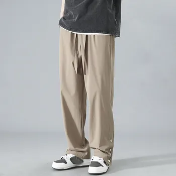 Мужские повседневные брюки-карго, модные уличные рабочие джоггеры для бега трусцой, модные осенние брюки большого размера в корейском стиле, модная уличная одежда