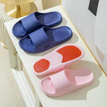 Нескользящие сандалии женская летняя пара домашние тапочки для ванной комнаты в помещении мужские летние тапочки большого размера для мужчин