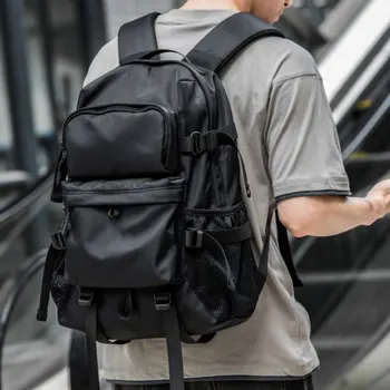 Новый рюкзак, черная противоугонная брызгозащищенная модная сумка для подростков, многофункциональный мужской рюкзак для подростков на открытом воздухе, Mochila