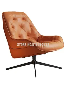 Оранжевое минималистичное сетчатое красное кресло с откидной спинкой металлический дизайн master leisure легкое роскошное вращающееся кресло Nordic tiger single sofa chair