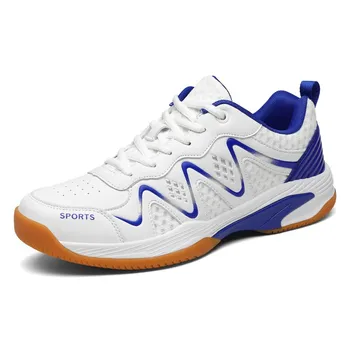 Пара спортивной обуви, мужская обувь для бадминтона, тенниса, настольного тенниса, нескользящая женская обувь для тренировок по легкой атлетике, пиклболу