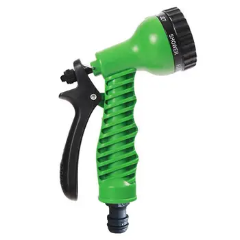 Портативный регулируемый пистолет для садового шланга, насадка для разбрызгивания воды, насадка для водяного пистолета/Зеленый