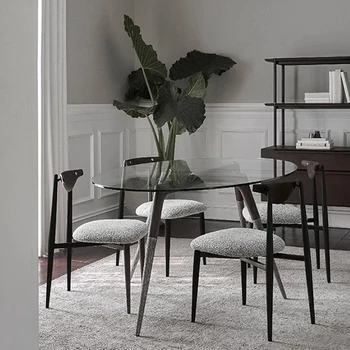 Современные стулья для гостиной Lounge Relax Lazy Velvet Роскошное кресло для столовой Nordic Salon Sedie Cucina Мебель для дома MQ50KT