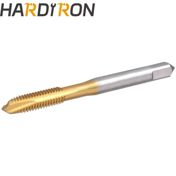 Спиральный точечный кран Hardiron M5 X 0,5, HSS Титановое покрытие, спиральный точечный штекерный резьбовой кран M5 x 0,5