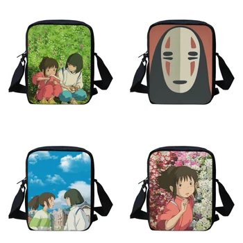 Унесенные призраками Модные сумки через плечо в стиле аниме, Женские школьные сумки для маленьких дошкольников, Сумки для книг для девочек, Дорожные Женские Сумки, Детская сумка