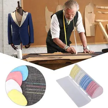 Цветной тканевый портновский мел треугольной формы, Стираемый Тканевый маркер для одежды, маркировки рукоделия, аксессуаров для швейных инструментов