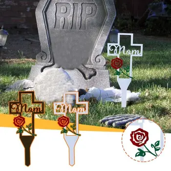 Черные надгробные знаки, металлический декор во дворе, металлический крест для наружной мемориальной доски на кладбище, надгробия умерших, Дорогой Ангел, брат, сын